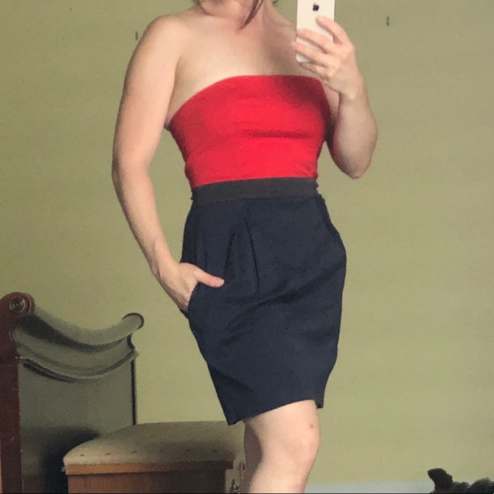 French Connection strapless dress(fits like a 4)